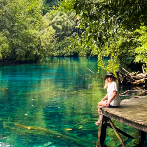 Paisu Pok lake of Banggai Islands in Sulawesi